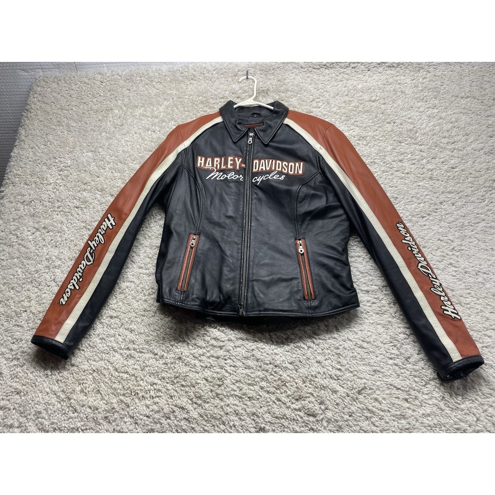 Harley Davidson Women VINTAGE CRUISER Leather Jacket Pristine Condition EUC